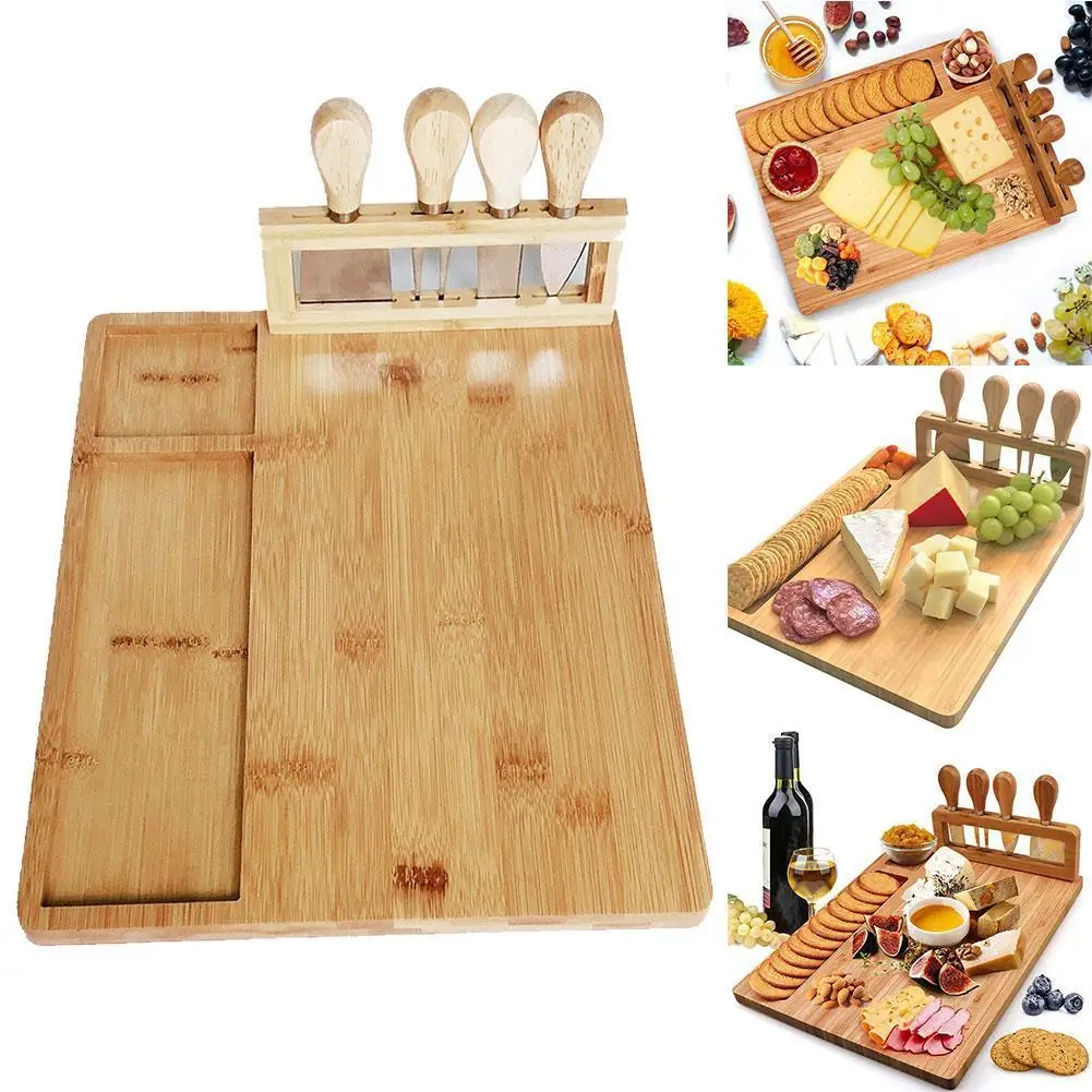 Bamboo Cheese Board Set Cooked Food Platter Meat Board Cutting 1PC Utensils Kitchen Board Cutting Party Board Cheese Q0W7
Bamboo Cheese Board Set Cooked Food Platter Meat Board Cutting 1PC Utensils Kitchen Board Cutting Party Board Cheese Q0W7