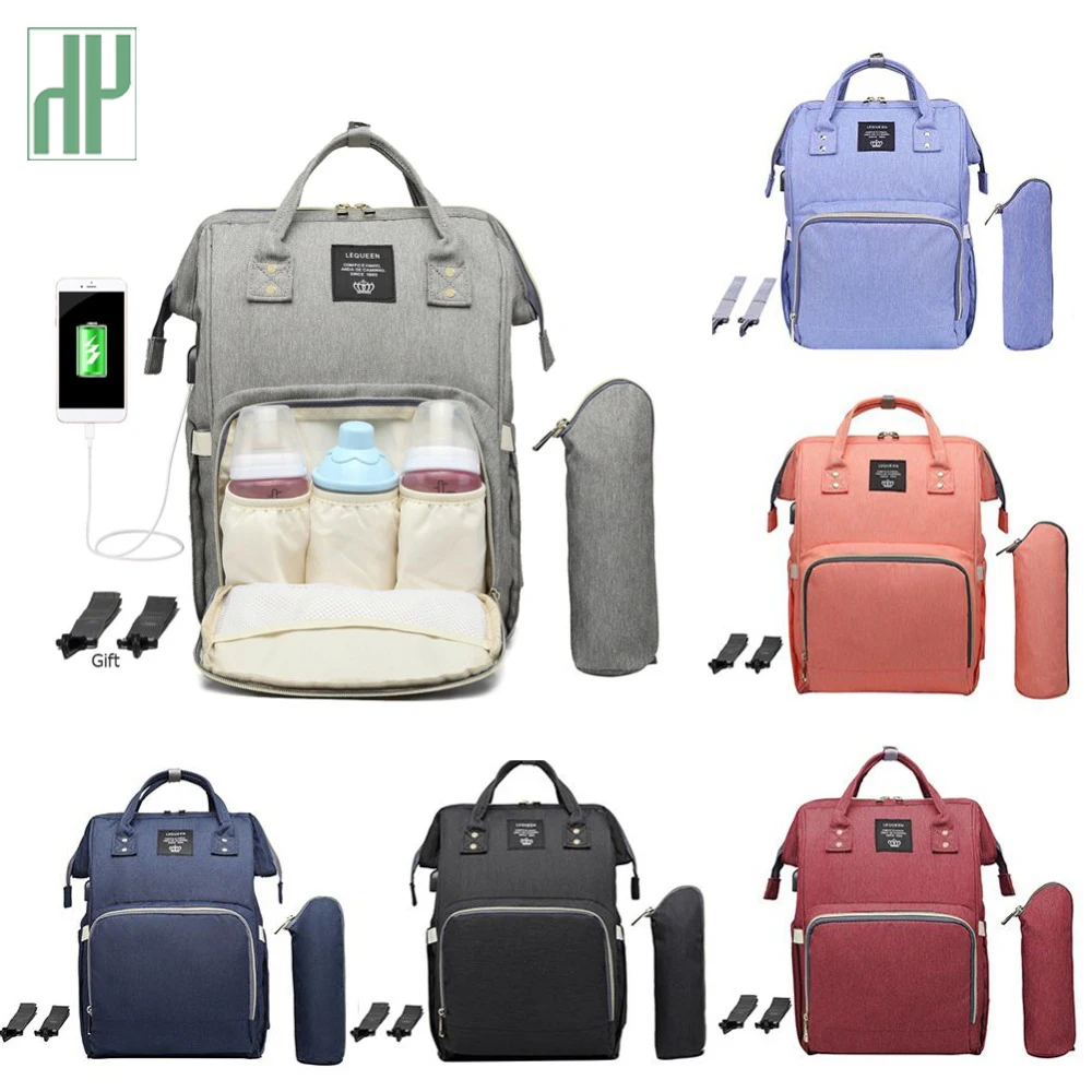USB Interface Diaper Bag Large Capacity Waterproof Fashion Mummy Travel Shop Maternity Nursing Backpack Nappy Organizer
USB Interface Diaper Bag Large Capacity Waterproof Fashion Mummy Travel Shop Maternity Nursing Backpack Nappy Organizer