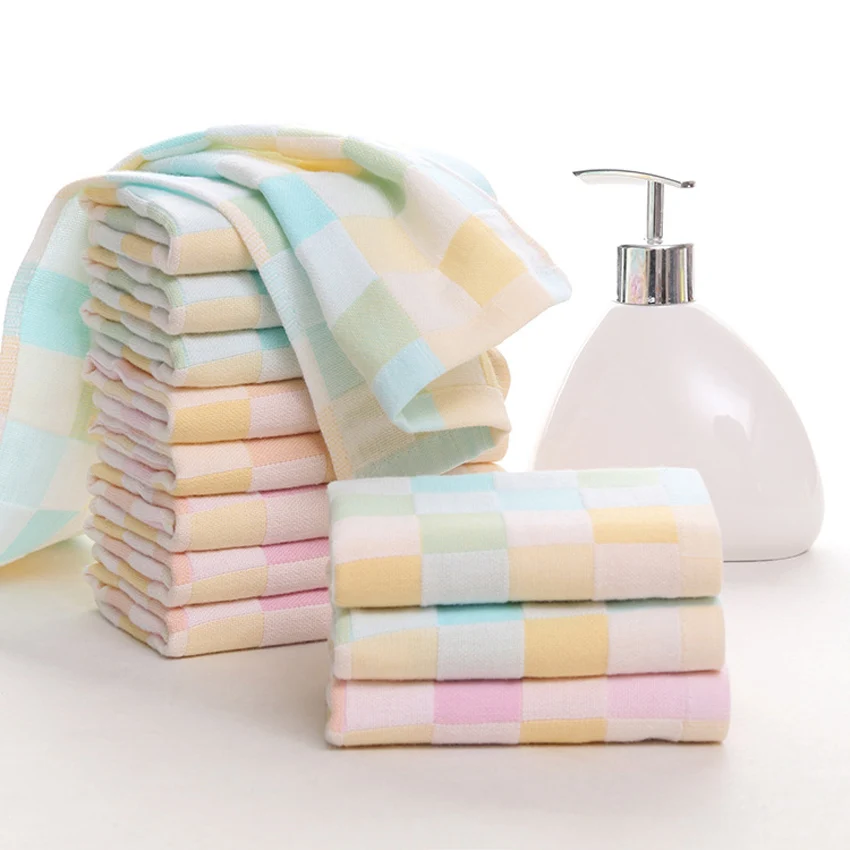 Plaid Towel Set Cotton Beauty Face Towel Double Layer Fabric For Adults Kids Hotel Sports Bath Towel Home Covered Blanket Shawl
Plaid Towel Set Cotton Beauty Face Towel Double Layer Fabric For Adults Kids Hotel Sports Bath Towel Home Covered Blanket Shawl