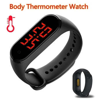 NEW 2020 Portable Temperature Bracelet Smart wristband Time Monitor Remind Color LED Screen Watch Kids Adult
NEW 2020 Portable Temperature Bracelet Smart wristband Time Monitor Remind Color LED Screen Watch Kids Adult