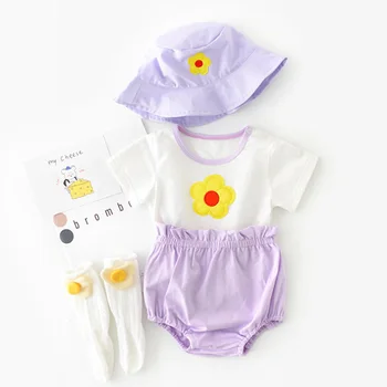 Baby Rompers Summer Cotton Newborn Jumpsuit Short Sleeve Infant Baby Rompers With Hat Gril Clothes
Baby Rompers Summer Cotton Newborn Jumpsuit Short Sleeve Infant Baby Rompers With Hat Gril Clothes