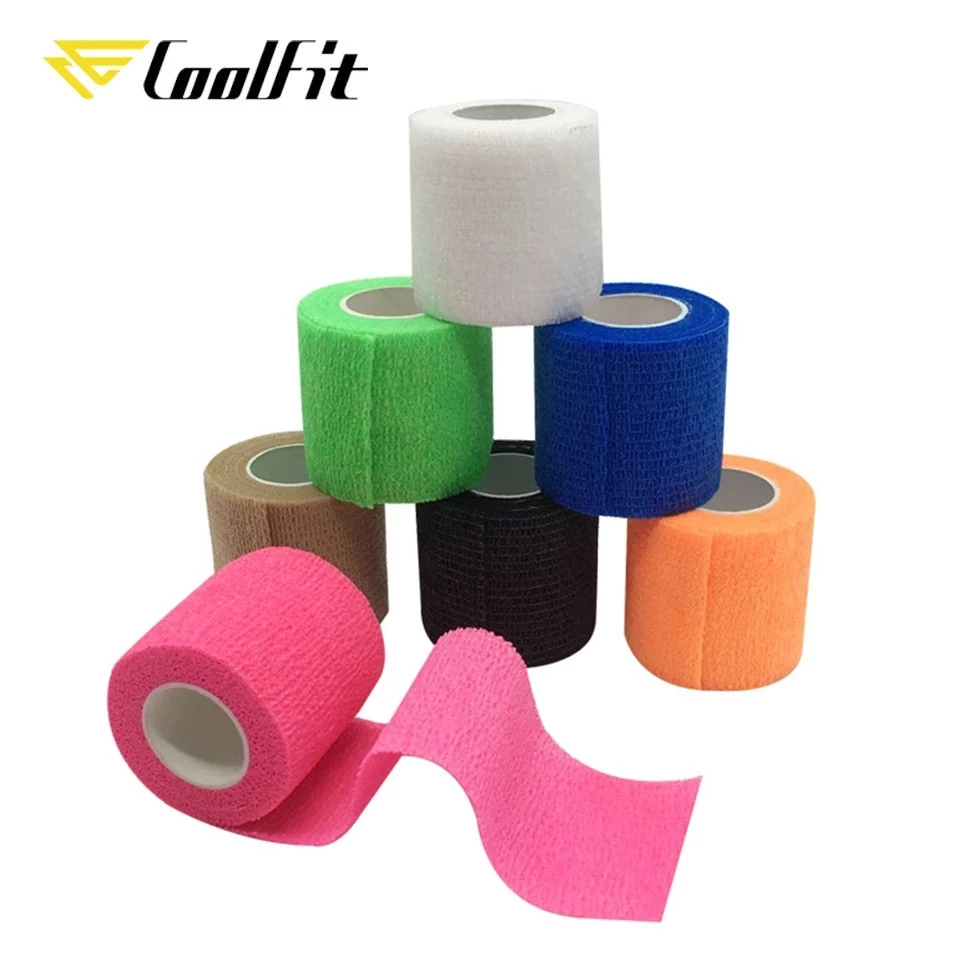 CoolFit 5CM*450CM Self Adhesive Elastic Bandage Non-woven Fabric Tape Fitness Gear Knee Elbow Support Injury Pad 24 Colors 
CoolFit 5CM*450CM Self Adhesive Elastic Bandage Non-woven Fabric Tape Fitness Gear Knee Elbow Support Injury Pad 24 Colors