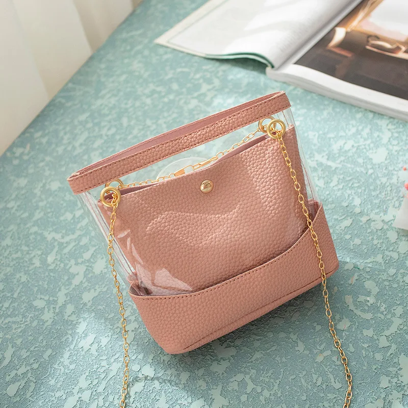 Women's Bag 2020 Stray Bag One-shoulder Diagonal Color-Blocking Transparent Primary and Secondary Leather Bag Wallet Feminine
Women's Bag 2020 Stray Bag One-shoulder Diagonal Color-Blocking Transparent Primary and Secondary Leather Bag Wallet Feminine