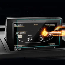 Film de protection anti-rayures pour Audi A1 2012 – 2018, écran LCD, pour navigation GPS, en verre trempé, accessoires 6.5/7 pouces=