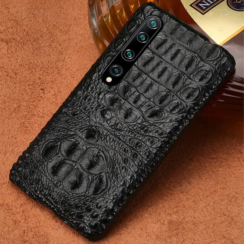 Чехол для телефона из натуральной крокодиловой кожи Xiaomi 10 Pro 9T 8 роскошный