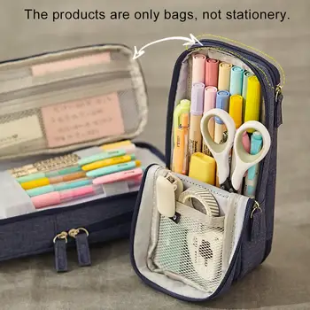Double Layer Stand Pencil Stationery Case Large Capacity Make Up Bag Gift Supply
Double Layer Stand Pencil Stationery Case Large Capacity Make Up Bag Gift Supply