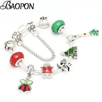 Lovely Christmas Tree Pendant Charm Bracelets With Red Santa Claus Beads Fine Bracelets For Women Kids Jewelry Christmas Gift
Lovely Christmas Tree Pendant Charm Bracelets With Red Santa Claus Beads Fine Bracelets For Women Kids Jewelry Christmas Gift