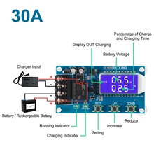 

Lead-Acid Lithium Battery Charger Control Module 6-60V 10A 30A Control Overcharge Protection Board Automatic Charging 12V 24V