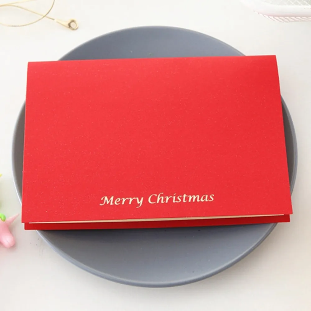 handmade 3d merry christmas house cards 3d stereo