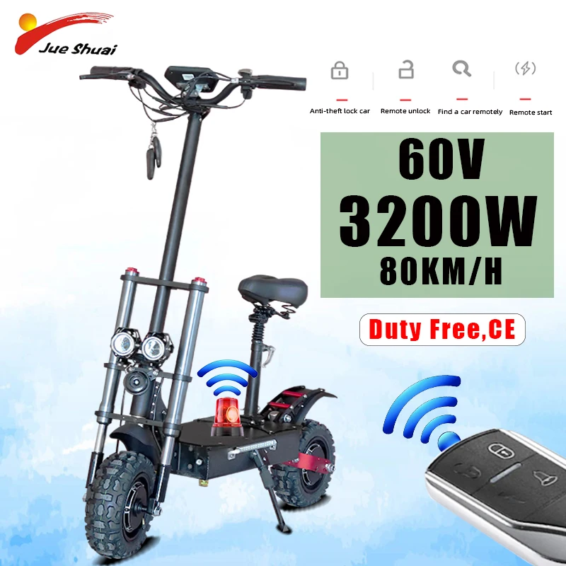 Electric Scooter for Adlut Strong Power Display 60V 52V Dual Motor E Bike Foldable Electro Scooter Electic Skateboard
Electric Scooter for Adlut Strong Power Display 60V 52V Dual Motor E Bike Foldable Electro Scooter Electic Skateboard