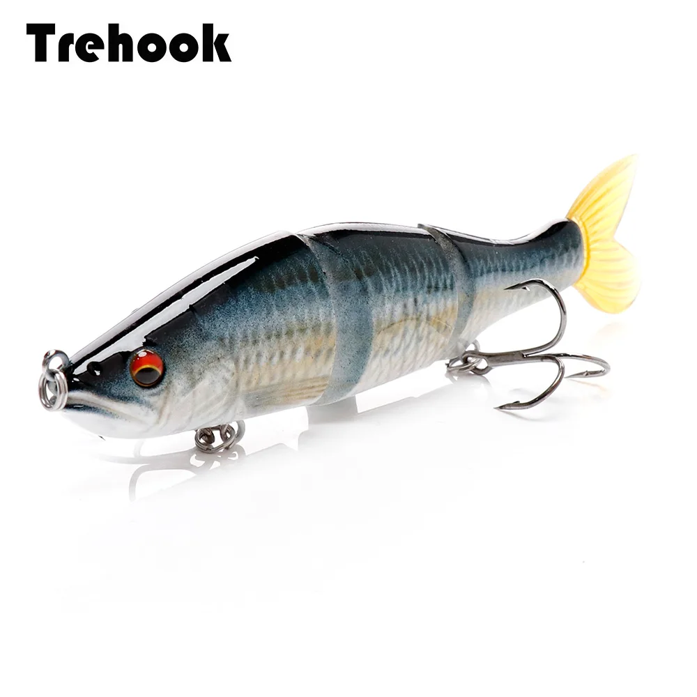 TREHOOK 17g 11.5cm 3-segments Pike Fishing Wobblers for Trolling Lure Swimbait Crankbaits Fishing Lure with Sofr Tail Pike Bait
TREHOOK 17g 11.5cm 3-segments Pike Fishing Wobblers for Trolling Lure Swimbait Crankbaits Fishing Lure with Sofr Tail Pike Bait