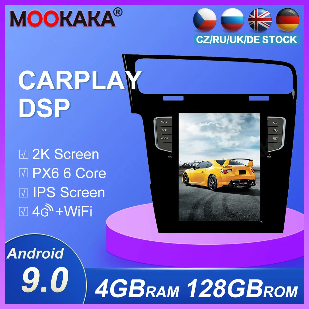 Автомобильный GPS-навигатор в стиле Tesla, Android 9,0, 4 + 128 ГБ, для Volkswagen Golf 7 2010-2018, стерео, головное устройство, мультимедийный плеер, Авторадио
Автомобильный GPS-навигатор в стиле Tesla, Android 9,0, 4 + 128 ГБ, для Volkswagen Golf 7 2010-2018, стерео, головное устройство, мультимедийный плеер, Авторадио