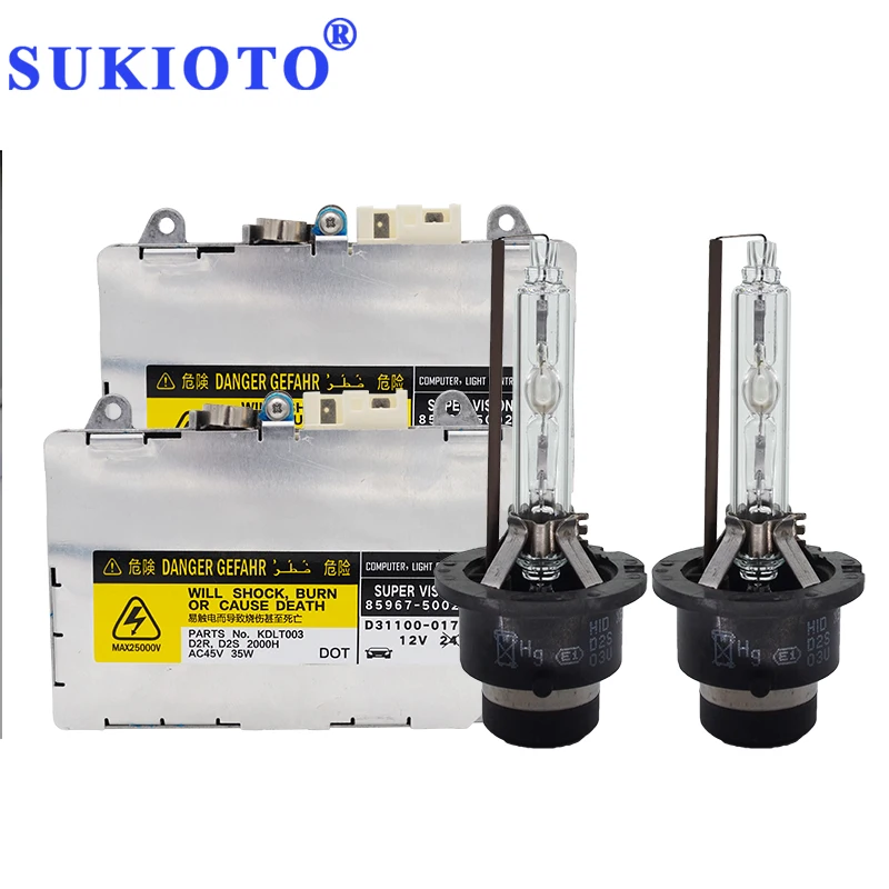 SUKIOTO DDLT002 85967-50020 Replacement Ballast 35W 5500K D2S D4S Xenon Headlight Kit For Subaru Legacy Outback ES300 GS300