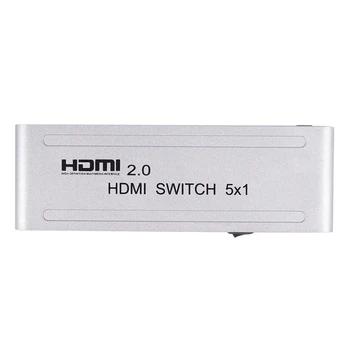 1080P Hdmi Switcher Hdmi 2.0 5X1 Switch o Video Converter 4Kx2K@60Hz Support Hdr-Us Plug
1080P Hdmi Switcher Hdmi 2.0 5X1 Switch o Video Converter 4Kx2K@60Hz Support Hdr-Us Plug