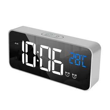 Digital Clock Voice Control Snooze Desktop Large Screen Alarm Led Office USB Charging Home Easy Reading Temperature Display
Digital Clock Voice Control Snooze Desktop Large Screen Alarm Led Office USB Charging Home Easy Reading Temperature Display