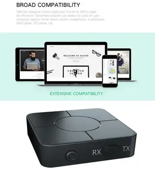 DishyKooker Bluetooth 5.0 Receiver Portable Wireless Audio Transmitter and Receiver
DishyKooker Bluetooth 5.0 Receiver Portable Wireless Audio Transmitter and Receiver