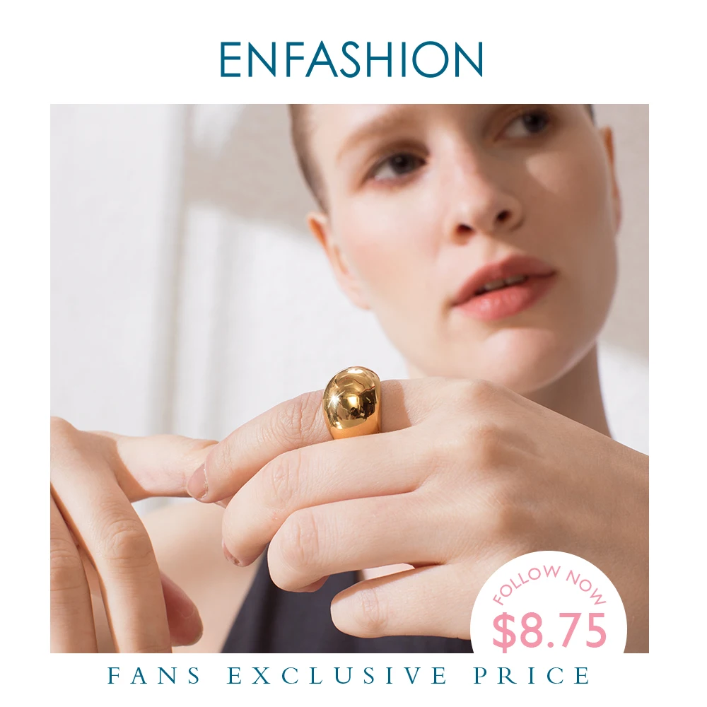 ENFASHION Punk Blank Ring Gold Color Stainless Steel Lady Simple Finger Rings For Women Minimalist Fashion Jewelry Gifts R194022
ENFASHION Punk Blank Ring Gold Color Stainless Steel Lady Simple Finger Rings For Women Minimalist Fashion Jewelry Gifts R194022