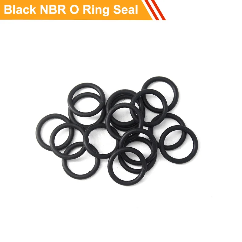 

100pcs 1.9mm Thickness NBR O Ring Seal O Type Ring Gasket 27/28/29/30/32/35/40/48mm OD Black Rubber O Ring Gasket Sealing