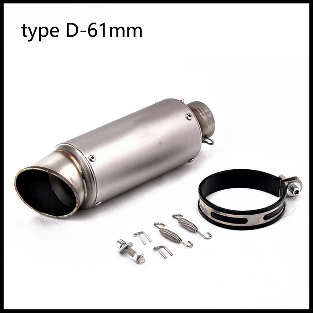 51MM 60MM Universal Motorcycle Exhaust Muffler modified Scooter Exhaust DB killer For bws PCX 125 ZX6R CBR1000
51MM 60MM Universal Motorcycle Exhaust Muffler modified Scooter Exhaust DB killer For bws PCX 125 ZX6R CBR1000