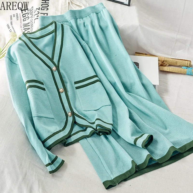 Single Row Buckle Contrast Ice Silk Knit Coat+high Waist Skirt Two-piece 2 Piece Sets Womens Outfits Autumn Winter
Single Row Buckle Contrast Ice Silk Knit Coat+high Waist Skirt Two-piece 2 Piece Sets Womens Outfits Autumn Winter