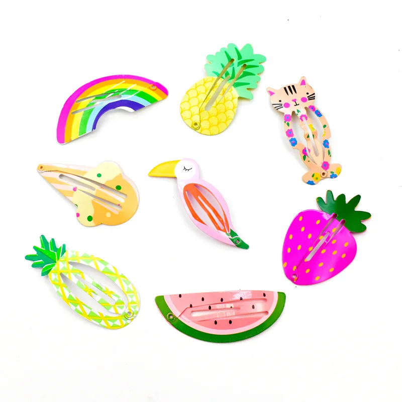 8 pcs different color and shape, children BB clip fruit animal shape of girls hairpin kids clip, baby hairpins 
8 pcs different color and shape, children BB clip fruit animal shape of girls hairpin kids clip, baby hairpins