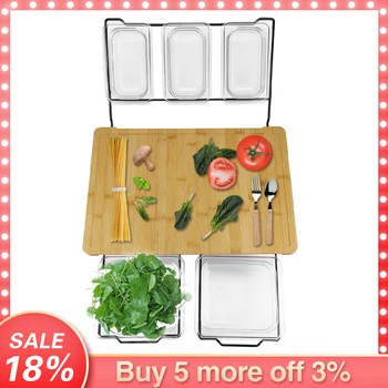 Multi-functional Cutting Board With Trays Vegetable Meat Tools Kitchen Accessories Chopping Board Kitchen Organizer Cutting Boar
Multi-functional Cutting Board With Trays Vegetable Meat Tools Kitchen Accessories Chopping Board Kitchen Organizer Cutting Boar