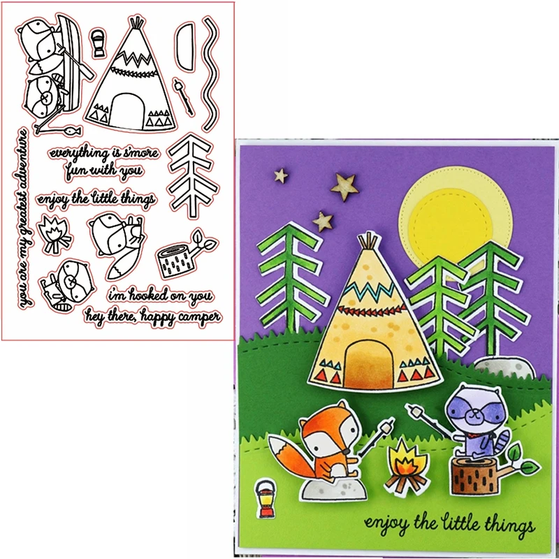 Fox Camper Hooked On You Clear Transparents Silicone Stamps Fox+Phrases Clear Stamps New 2019 For DIY Scrapbooking Card Making
Fox Camper Hooked On You Clear Transparents Silicone Stamps Fox+Phrases Clear Stamps New 2019 For DIY Scrapbooking Card Making