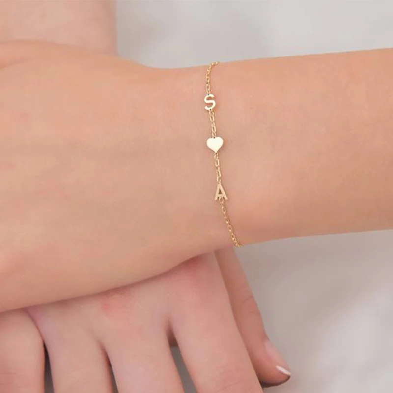 Fashionable Simple Temperament Stainless Steel Multiple Letter Bracelet Initial Letter Bracelet Best Gift for Women's Jewelry
Fashionable Simple Temperament Stainless Steel Multiple Letter Bracelet Initial Letter Bracelet Best Gift for Women's Jewelry
