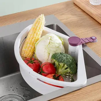Sink Drain Basket Shelf Telescopic Triangular Sink Drain Basket Rotary Sink Corner Sponge Holder With Suction Cup
Sink Drain Basket Shelf Telescopic Triangular Sink Drain Basket Rotary Sink Corner Sponge Holder With Suction Cup