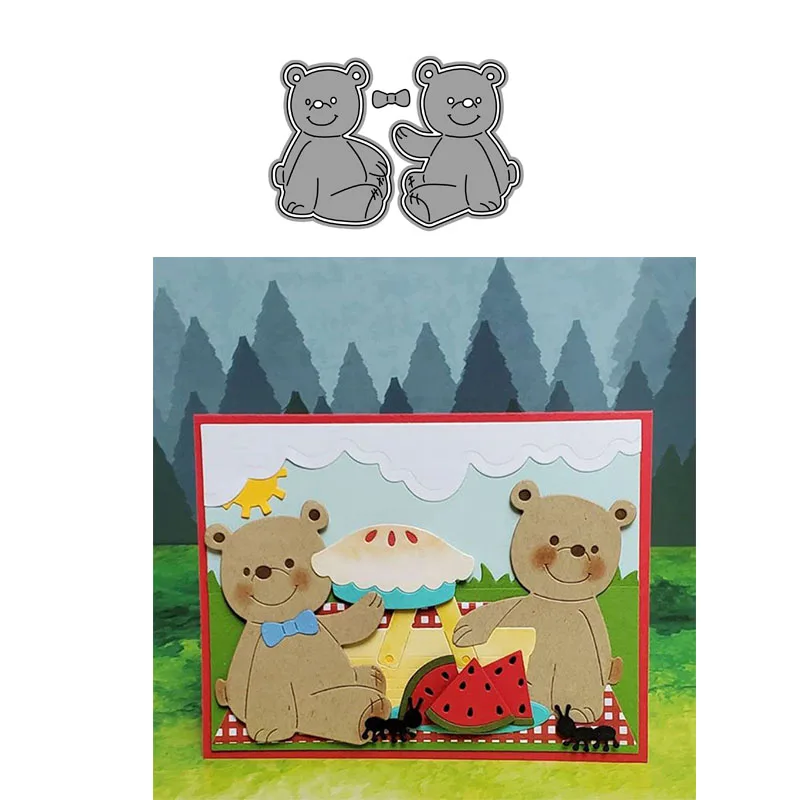 2020 New Dies 2pcs Bear Metal Cutting Dies Scrapbooking Embossing Folder Cutter Punch Mold for Card Making Album Decor DIY Craft
2020 New Dies 2pcs Bear Metal Cutting Dies Scrapbooking Embossing Folder Cutter Punch Mold for Card Making Album Decor DIY Craft