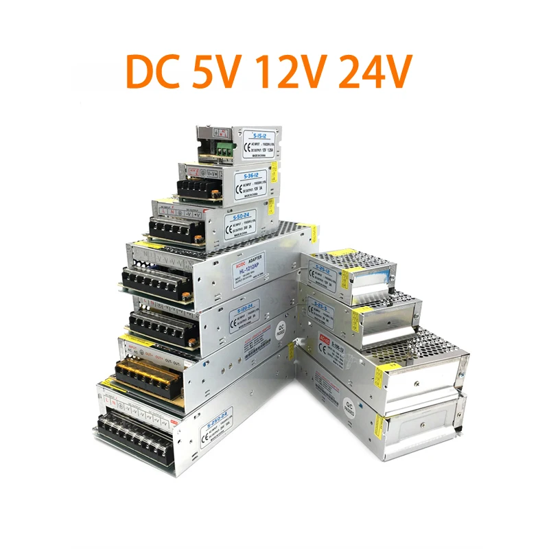 DC Power Adapter Supply 5V 12V 24V LED Driver Lighting Transformers For LED Switching Transformer Power Adapter 12V 5V 24V
DC Power Adapter Supply 5V 12V 24V LED Driver Lighting Transformers For LED Switching Transformer Power Adapter 12V 5V 24V