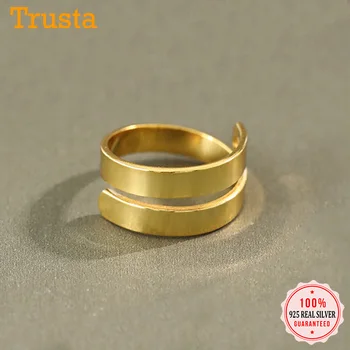 Trusta 925 Sterling Silver Rings For Women Fashion Simple Jewelry Cocktail Band Rings Gift For Girls Office Lady's DS004
Trusta 925 Sterling Silver Rings For Women Fashion Simple Jewelry Cocktail Band Rings Gift For Girls Office Lady's DS004
