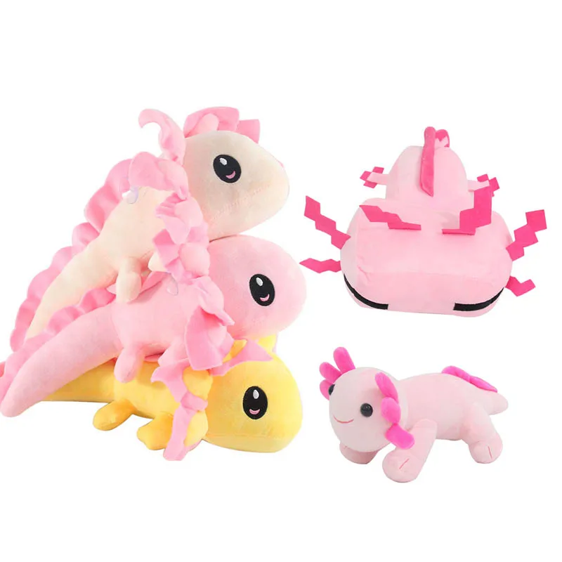 Новинка 35 см Мультяшные животные Axolotl плюшевые игрушки милые мягкие розовые