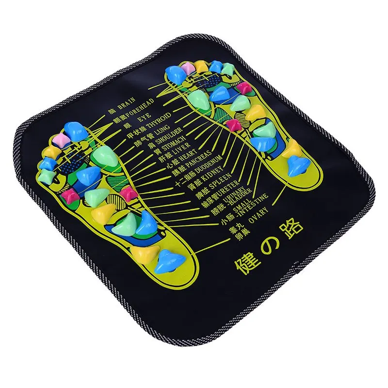 

Reflexology Walk Stone Foot Leg Pain Relieve Relief Walk Massager Mat Health Care Acupressure Mat Pad massageador