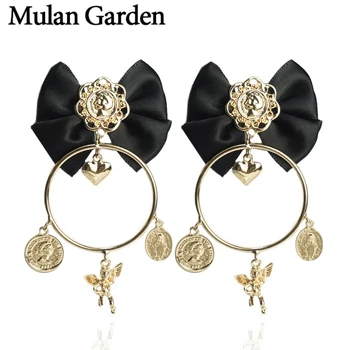 M&G Gold Angel Pendant Gothic Vintage Earrings for Women Gold Heart Head Portrait Pendant Dangle Earrings Jewelry 
M&G Gold Angel Pendant Gothic Vintage Earrings for Women Gold Heart Head Portrait Pendant Dangle Earrings Jewelry