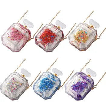 Liquid quicksand perfume bottle for AirPods Bluetooth wireless headset case
Liquid quicksand perfume bottle for AirPods Bluetooth wireless headset case