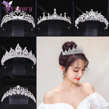 Crystal Pearl Bridal Wedding Tiaras and Crowns Bridal Hair Ornaments Head Decorations Rhinestone Tiara Bride Headpiece 19 Styles
Crystal Pearl Bridal Wedding Tiaras and Crowns Bridal Hair Ornaments Head Decorations Rhinestone Tiara Bride Headpiece 19 Styles