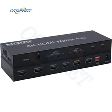 HD V1.4 4X2 HDMI Matrix Support 2 Audio Outputs with Down Scaler Function for PS4 XBOX TV
HD V1.4 4X2 HDMI Matrix Support 2 Audio Outputs with Down Scaler Function for PS4 XBOX TV