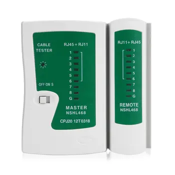 Professional RJ45 RJ11 Cat5 Cat6 LAN Cable Tester Hand-held Network Cable Tester Telephone Line Detector Tracker Tool Kit
Professional RJ45 RJ11 Cat5 Cat6 LAN Cable Tester Hand-held Network Cable Tester Telephone Line Detector Tracker Tool Kit