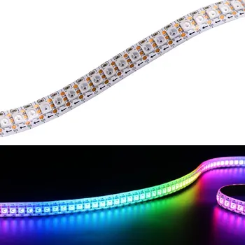 WS2812B LED Strip Light Rope Light Individually Addressable Programmable WS2811 Built-in 5050 RGB DC5V Dream Color LED Strip
WS2812B LED Strip Light Rope Light Individually Addressable Programmable WS2811 Built-in 5050 RGB DC5V Dream Color LED Strip