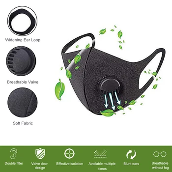 Reusable Masks for Men and Women Universal Sponge Dust-proof PM2.5 with Breathing Valve Washable
Reusable Masks for Men and Women Universal Sponge Dust-proof PM2.5 with Breathing Valve Washable