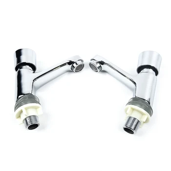 New 2PCS Taps Push Down Bathroom Hotel Kitchen Taps Facute For Basin Sink Hot&Cold Brass Self-Close Hot Sale
New 2PCS Taps Push Down Bathroom Hotel Kitchen Taps Facute For Basin Sink Hot&Cold Brass Self-Close Hot Sale