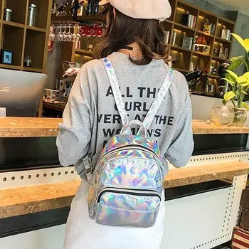 2020 New Laser Backpack Bright Reflective Personality Fashion Bag Pu Shoulder Bag women backpack
2020 New Laser Backpack Bright Reflective Personality Fashion Bag Pu Shoulder Bag women backpack