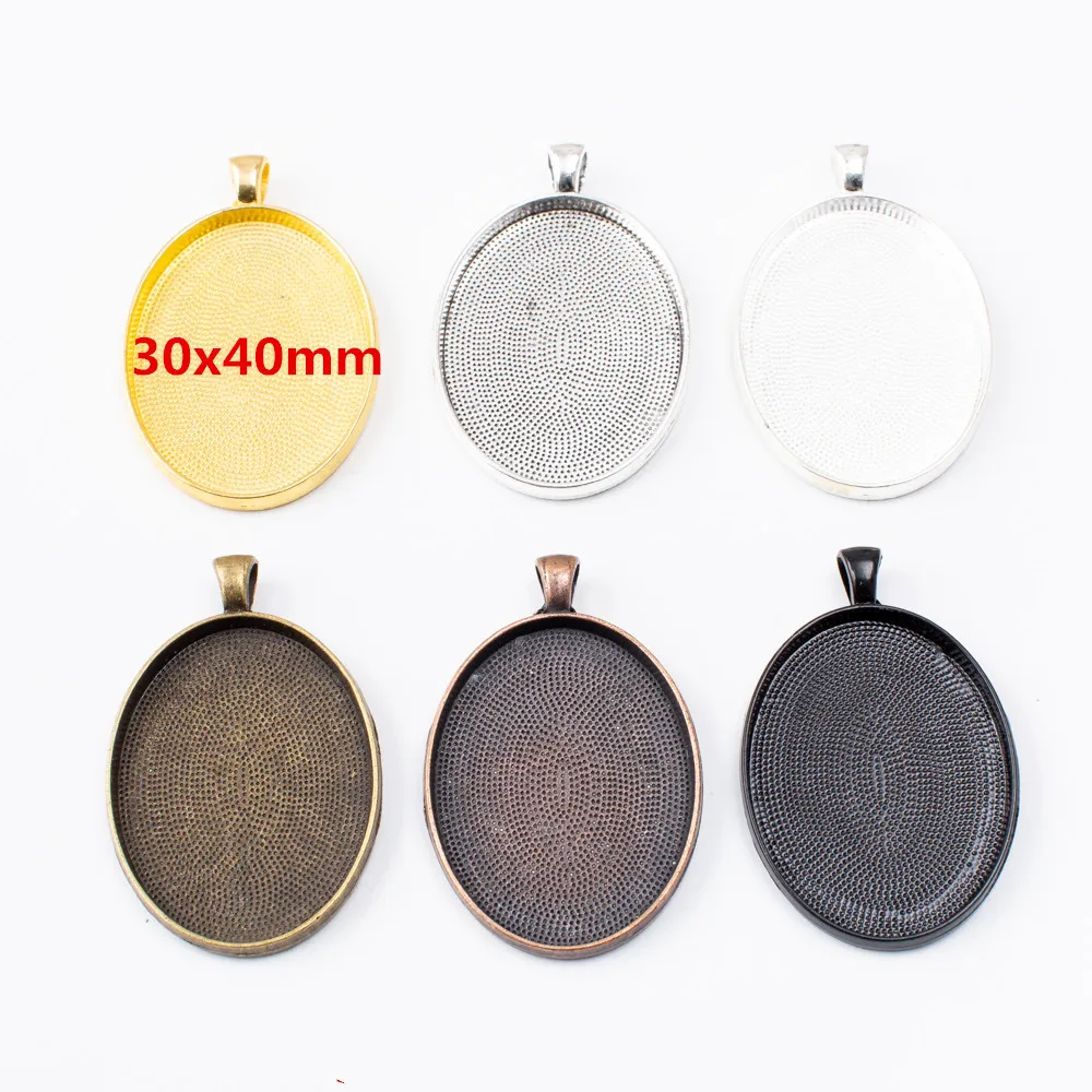 10pcs 50*33MM Fit 30*40MM Antique bronze oval pendant base silver gold oval-shaped cameo cabochon setting stamping blank tray
10pcs 50*33MM Fit 30*40MM Antique bronze oval pendant base silver gold oval-shaped cameo cabochon setting stamping blank tray
