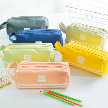 1 PC Large Capacity Canvas Zipper Pencil Cases Double Layer Solid School Supplies Pen Box Pencil Bag Hot Sales
1 PC Large Capacity Canvas Zipper Pencil Cases Double Layer Solid School Supplies Pen Box Pencil Bag Hot Sales