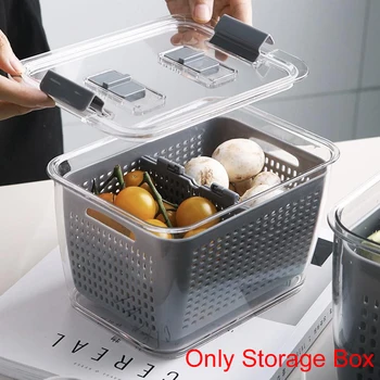Food Container With Lid Large Capacity Partitions Drainage Refrigerator Foldable Multifunctional Storage Box Sealed Removable
Food Container With Lid Large Capacity Partitions Drainage Refrigerator Foldable Multifunctional Storage Box Sealed Removable