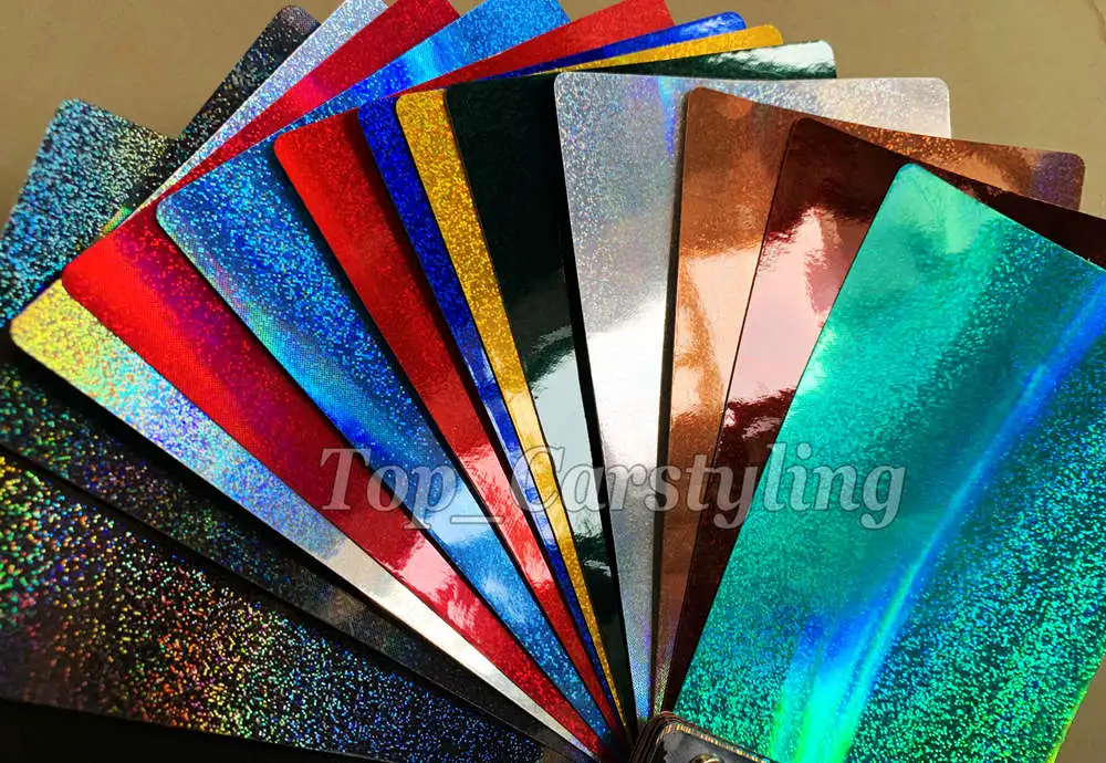 Various Colors glitter Rainbow holographic Vinyl Car Wrap Covering FOIL with Air bubble Free Self adhesive 1.52x18m/Roll
Various Colors glitter Rainbow holographic Vinyl Car Wrap Covering FOIL with Air bubble Free Self adhesive 1.52x18m/Roll