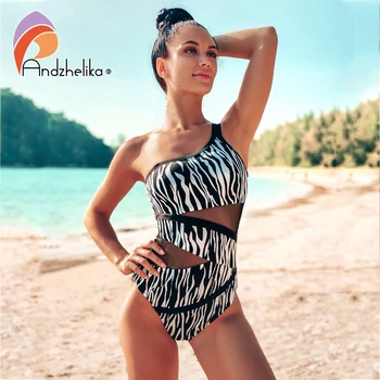 Andzhelika 2020 Sexy Black White Leopard Print Swimwear One Piece Swimsuit Push Up Padded Mesh High Waist Swimwear Bodysuit
Andzhelika 2020 Sexy Black White Leopard Print Swimwear One Piece Swimsuit Push Up Padded Mesh High Waist Swimwear Bodysuit