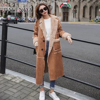 2019 new women fashion long fur coat A knee-length cotton overcoat with deerskin stitching and fur
2019 new women fashion long fur coat A knee-length cotton overcoat with deerskin stitching and fur