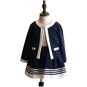Spring And Autumn Girls Fashion Set Coat And Skirt 2 Piece Set Casual College Style Kids Suit For Girls 3-7 Years Old
Spring And Autumn Girls Fashion Set Coat And Skirt 2 Piece Set Casual College Style Kids Suit For Girls 3-7 Years Old